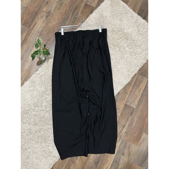 Old Navy Active Large Black Go-Dry Sleektech Barrel Athleisure Pull-On Pants - Picture 4 of 6